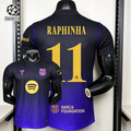 FC Barcelona 2026-27 Away Player Version Jersey | Raphinha #11 or Custom Name & Number | UCL Patch | S–3XL
