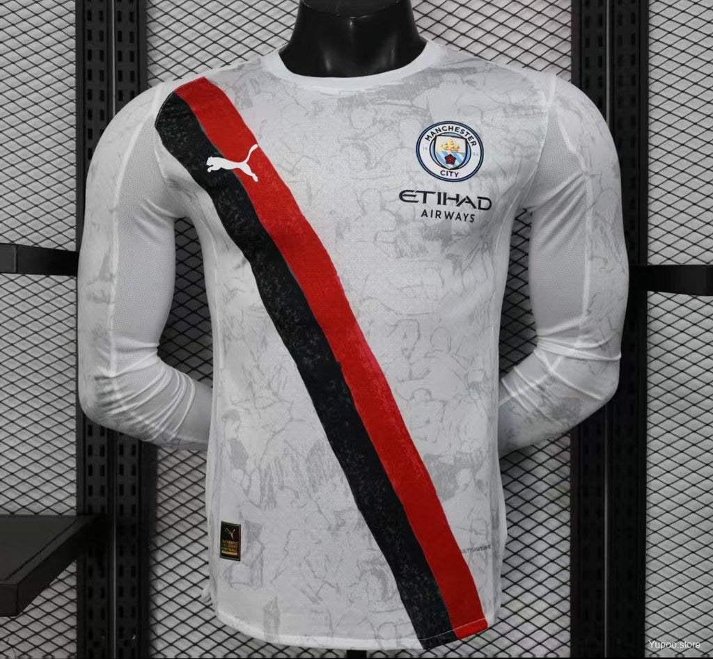 Manchester City 2025-26 Away Long Sleeve Jersey