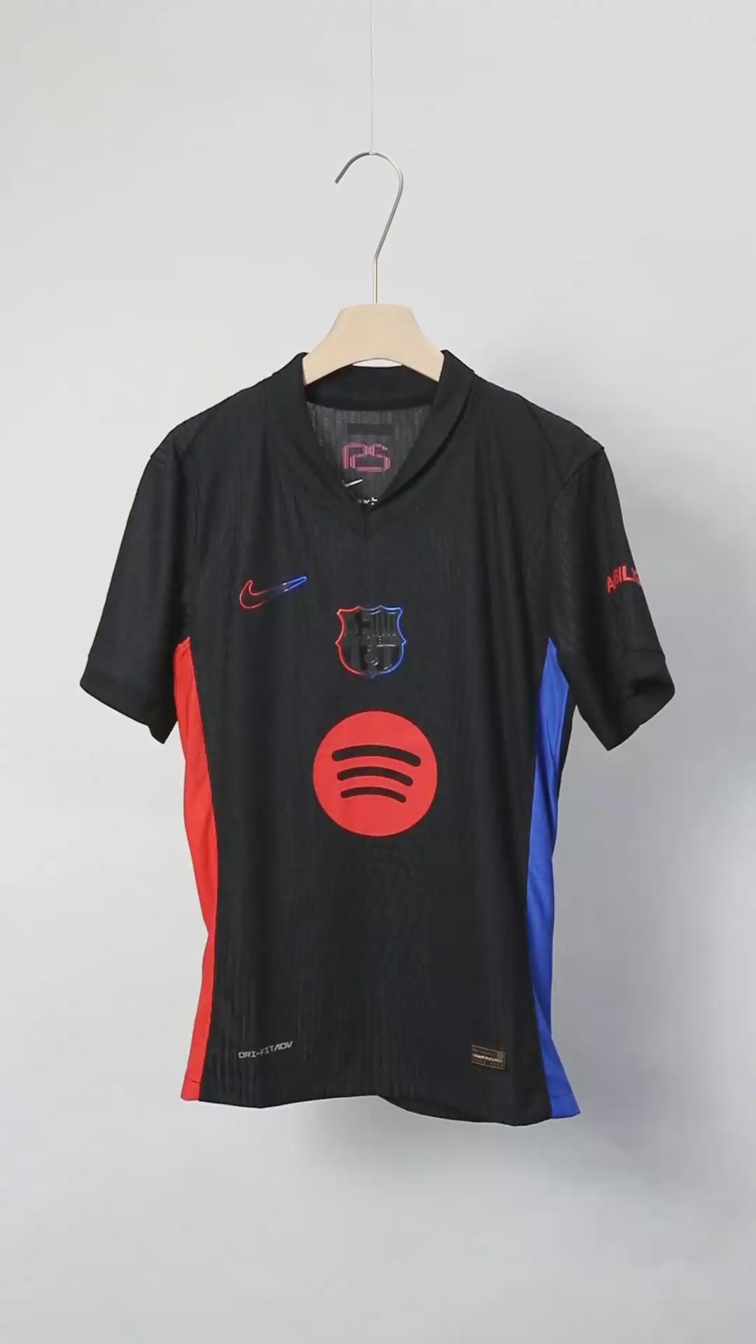 FC Barcelona 2024-25 Black Professional Jersey | #19 Lamine Yamal | La Liga