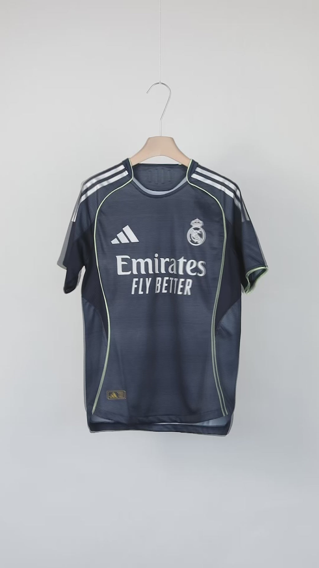 2025/26 Real Madrid Player Version Third Jersey UCL Patch Personalized