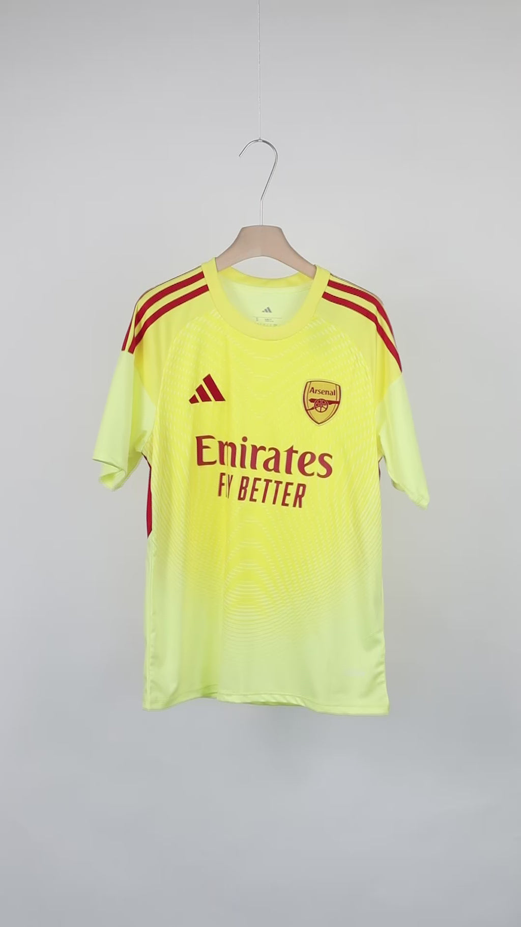 Arsenal FC 2025-2026 Goalkeeper Jersey | Custom Name & Number Men's Fan Shirt - Short Sleeve Tiro Edition with Optional UCL or Premier League Patches