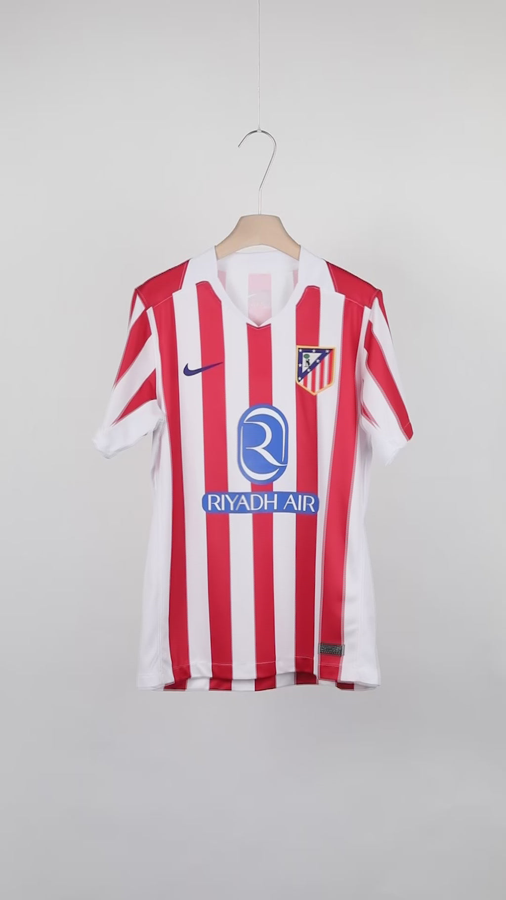 Atlético Madrid 2025-26 Home Jersey – Custom Name & Number | Short Sleeve | S–2XL