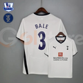 Tottenham Hotspur 2008-2009 Retro Home Jersey #3 Bale Personalized UEFA Cup Patch Rare Collector