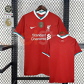 2020-2021 Liverpool Retro Red Home Short Sleeve Jersey Personalized PL UCL Patch