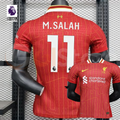 2024-2025 Liverpool Player Version Home Short Sleeve Jersey #11 Salah Personalized PL Patch