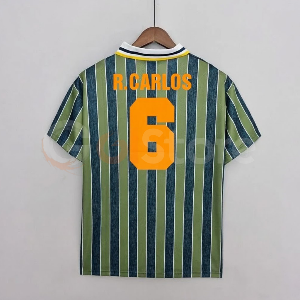 Inter Milan 1995-1996 Retro Away Short Sleeve Jersey #6 R. Carlos Personalized