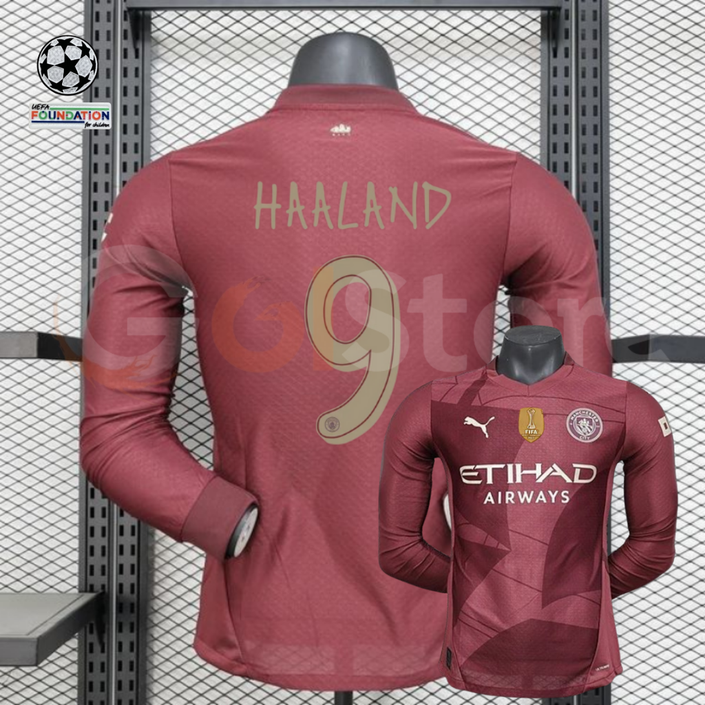 Man City 24-25 Third Long Sleeve Jersey Haaland #9