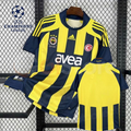Fenerbahçe 2007-2008 Retro Home Short Sleeve Jersey Personalized UCL Patch Rare