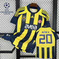 Fenerbahçe 2007-2008 Retro Home Short Sleeve Jersey #20 Alex Personalized UCL Patch Rare