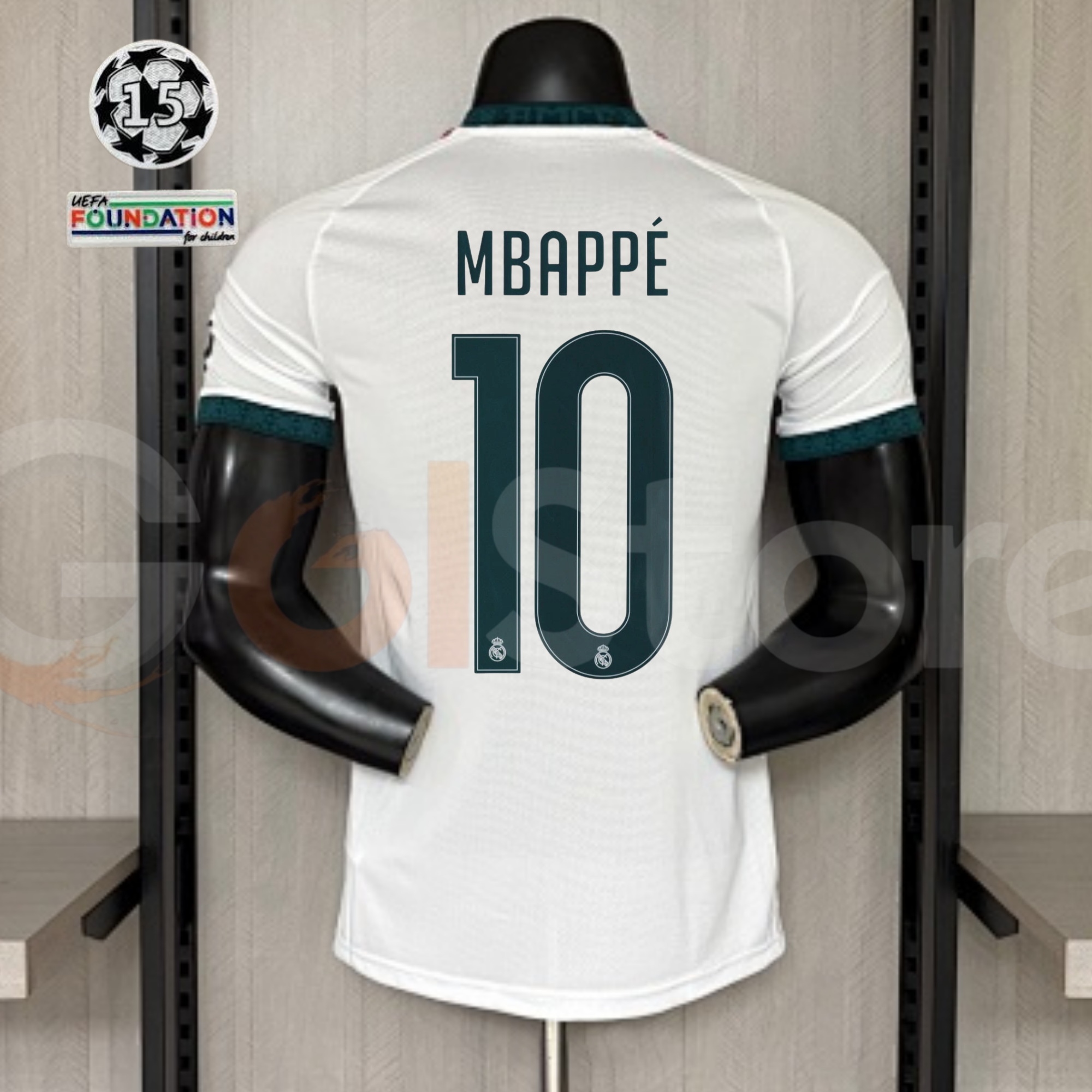 Real Madrid 2026/27 Home Player Version UCL Jersey #10 Mbappé – Authentic Short Sleeve Football Shirt S-2XL