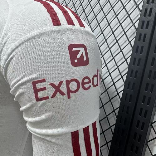 2026-2027 Liverpool Player Version Away Long Sleeve Jersey #4 Van Dijk Personalized UCL Patch
