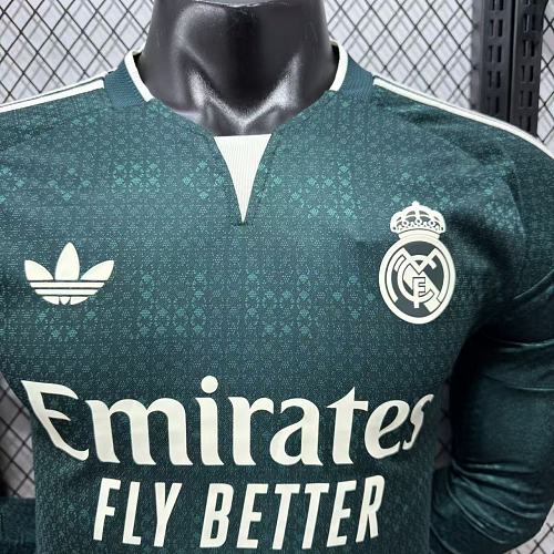 2026/27 Real Madrid Player Version Away Long Sleeve Jersey UCL Personalized
