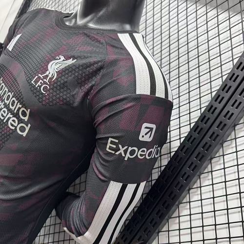 Liverpool 2026-2027 Away Long Sleeve Player Version Jersey Personalized PL UCL Patch Rare