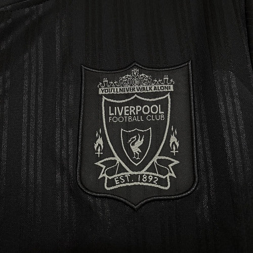 Liverpool 1995-1996 Retro Black Short Sleeve Jersey Rare Collector Spice Boys Era