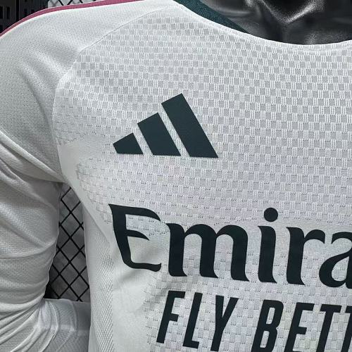 2026/27 Real Madrid Player Version Home Long Sleeve White Jersey UCL Personalized