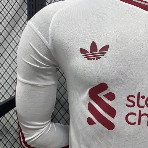 2026-2027 Liverpool Player Version Away Long Sleeve Jersey #4 Van Dijk Personalized UCL Patch