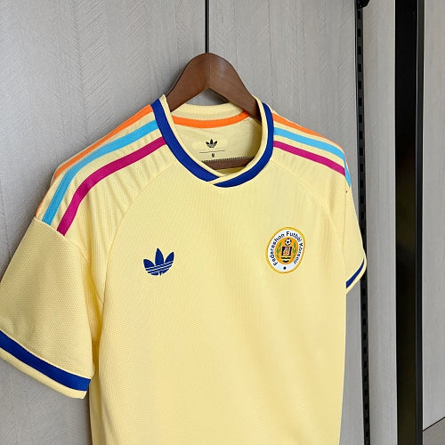 Maillot de football Curaçao Extérieur 2026 Commémoratif : T-shirt de football à collectionner, T-shirt unisexe avec impression personnalisée nom et numéro - Manches courtes