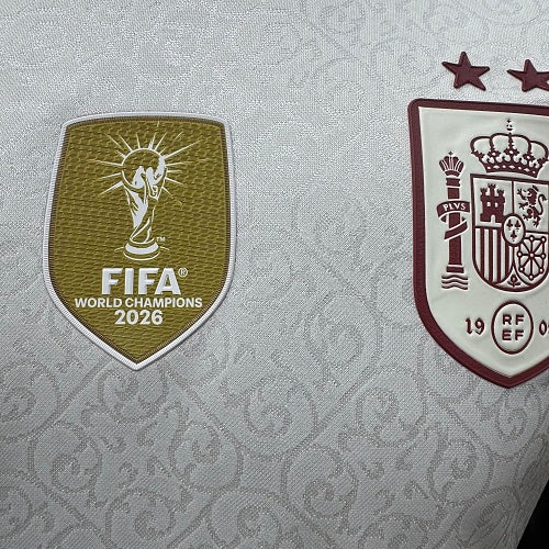 Spain 2026 FIFA World Cup Champions Home Jersey 2 Stars Patch Personalized S-3XL