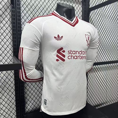 2026-2027 Liverpool Player Version Away Long Sleeve Jersey #4 Van Dijk Personalized UCL Patch