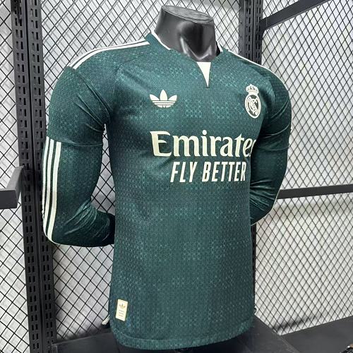 2026/27 Real Madrid Player Version Away Long Sleeve Jersey UCL Personalized