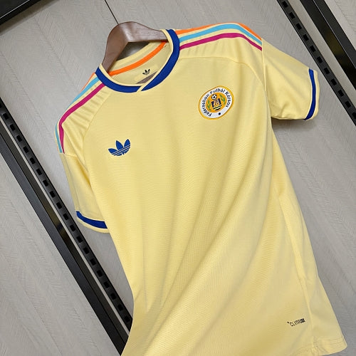 Maillot de football Curaçao Extérieur 2026 Commémoratif : T-shirt de football à collectionner, T-shirt unisexe avec impression personnalisée nom et numéro - Manches courtes