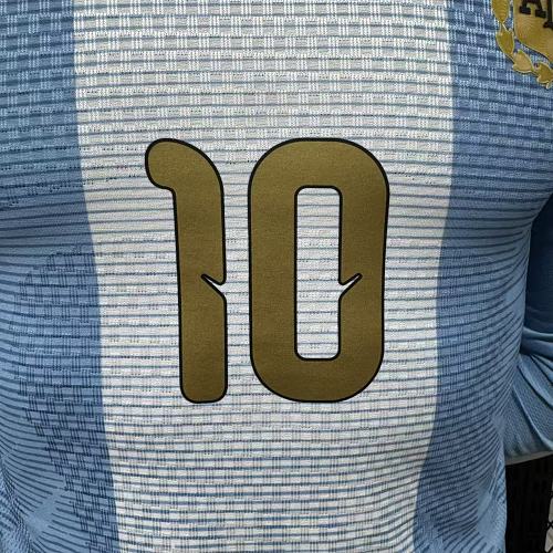 Argentina 2026 Home Long Sleeve Player Version Jersey #10 Messi Special Edition Personalized S-3XL
