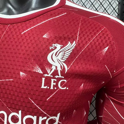 2026-2027 Liverpool Player Version Home Long Sleeve Jersey Personalized PL UCL Patch