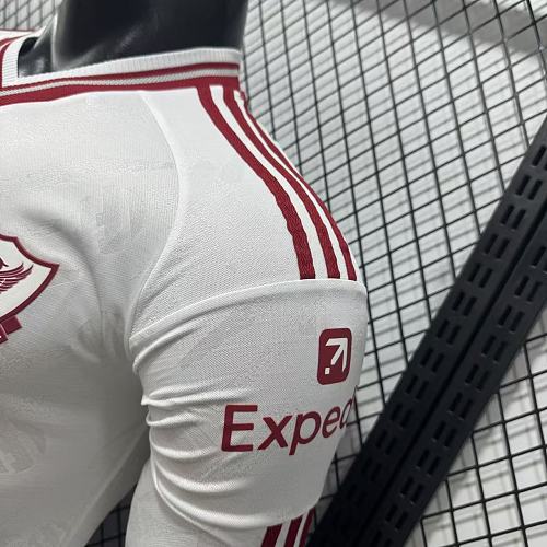 2026-2027 Liverpool Player Version Away Long Sleeve Jersey #4 Van Dijk Personalized UCL Patch