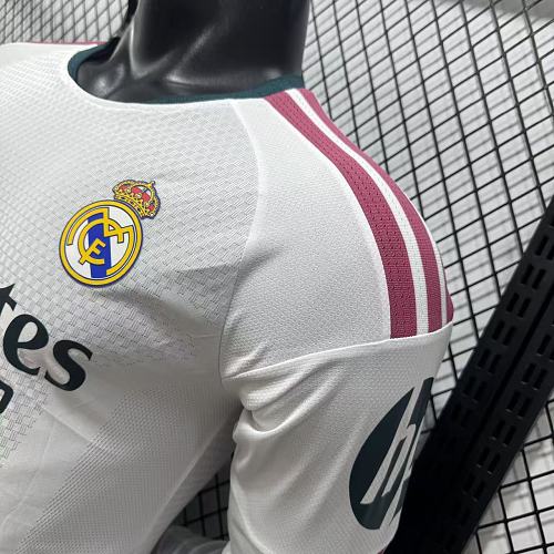 2026/27 Real Madrid Player Version Home Long Sleeve White Jersey #5 Bellingham Personalized
