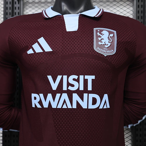 Aston Villa Home Long-Sleeve Player Jersey
