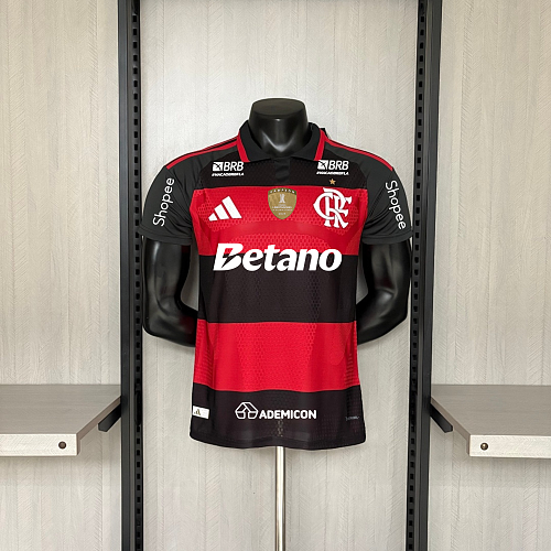Maillot de football domicile Flamengo version joueur 2026/27 – Sponsor complet n°9 Pedro édition match, unisexe, tailles S-3XL