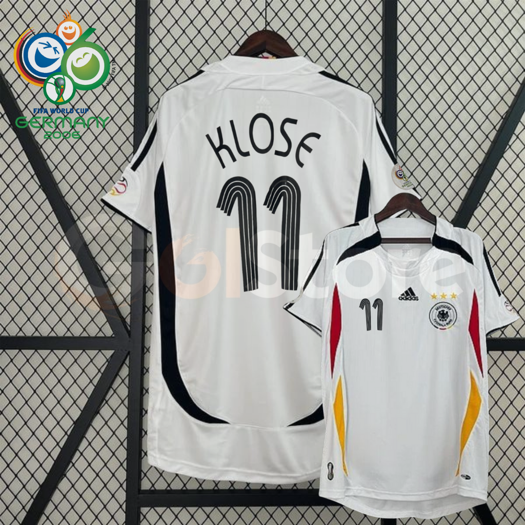 Germany 2006 Retro Home Jersey – Klose #11