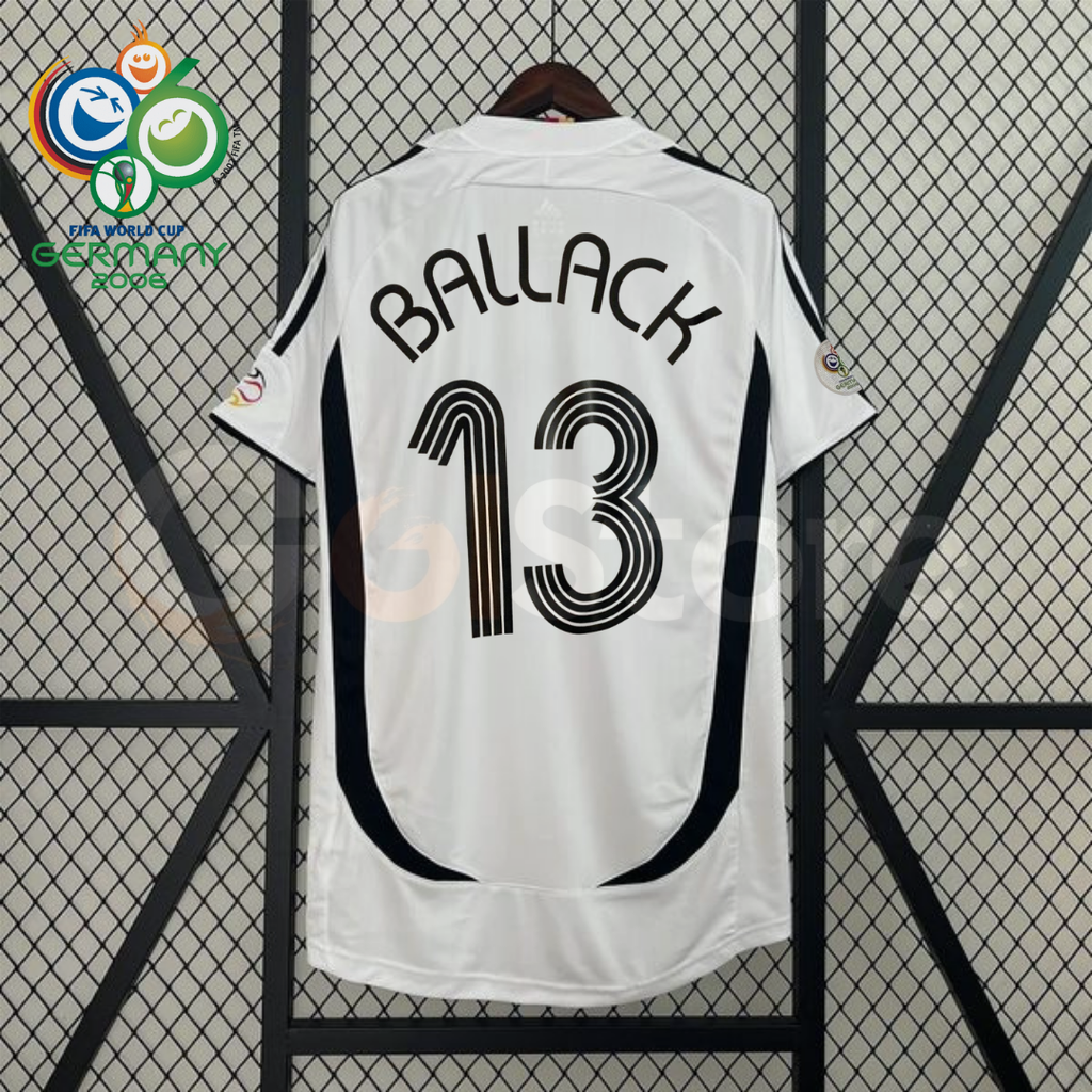 Germany 2006 Retro Home Jersey – Ballack #13
