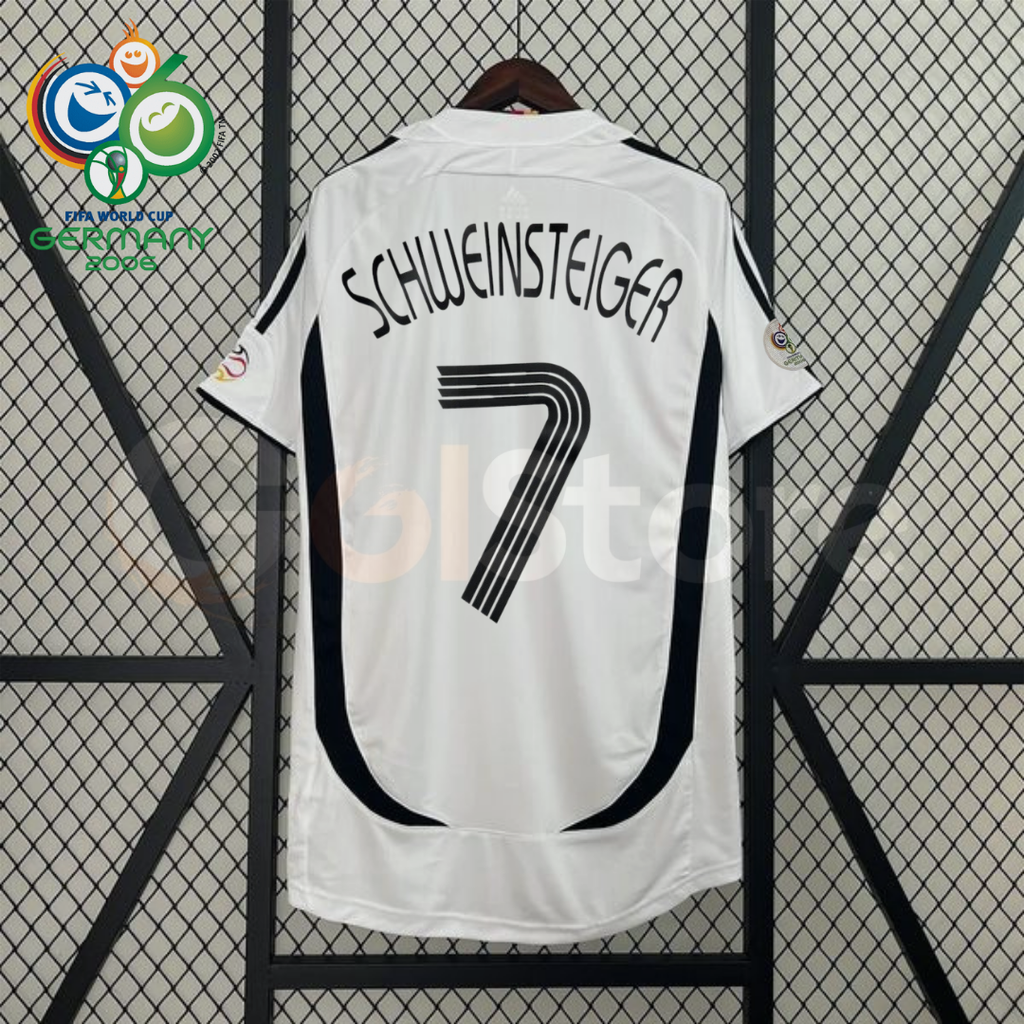 Germany 2006 Retro Home Jersey – Schweinsteiger #7