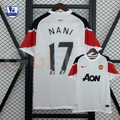 Manchester United 2010-2011 Retro Away Jersey #17 Nani Personalized PL Patch Rare