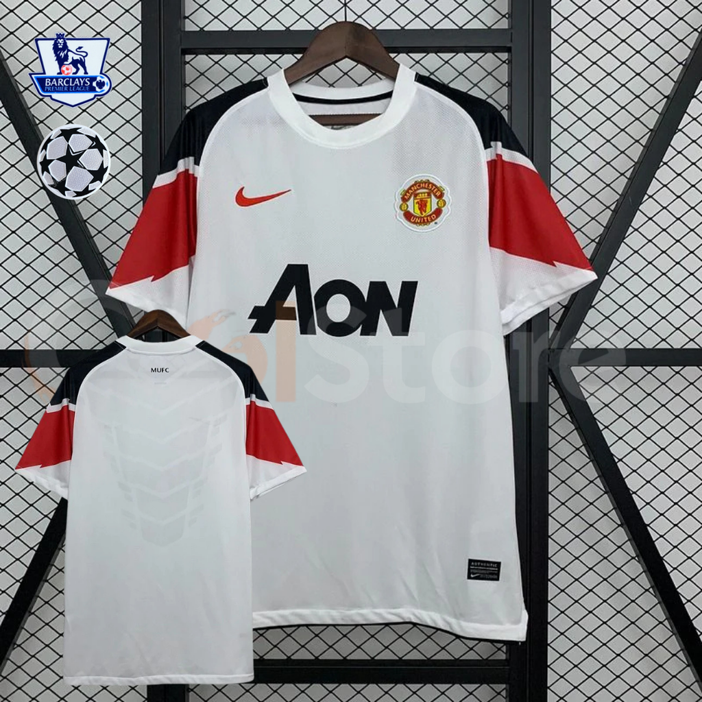 Manchester United 2010-2011 Retro Away Jersey Personalized UCL PL Patch Rare