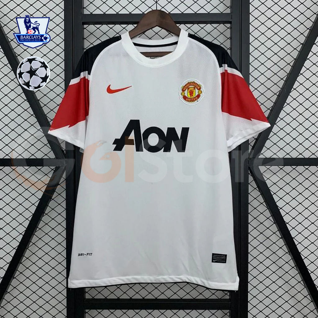 Manchester United 2010-2011 Retro Away Jersey Personalized UCL PL Patch Rare