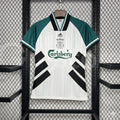1993-1995 Liverpool Retro White Away Short Sleeve Jersey Personalized PL UCL Patch