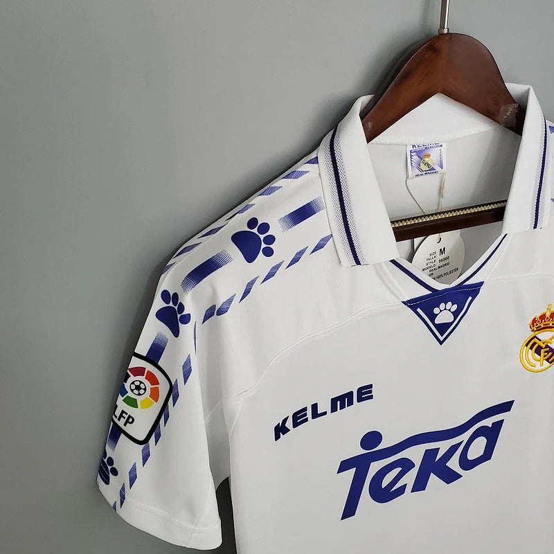 1996/97 Real Madrid Retro Home Jersey #9 Suker LaLiga