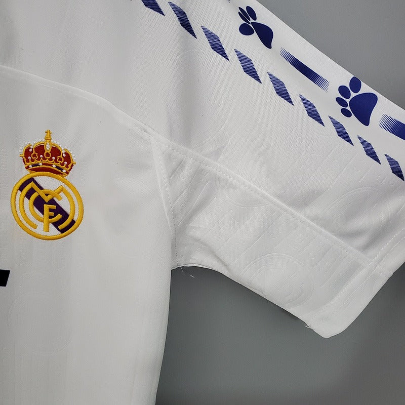 1996/97 Real Madrid Retro Home Jersey #9 Suker LaLiga