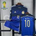 Argentina 2014 World Cup Away Retro Long Sleeve Jersey Personalized S-2XL